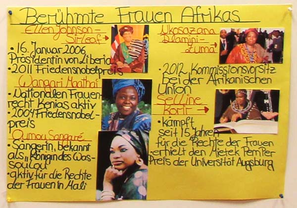 Berühmte Frauen Afrikas kämpfen für die Rechte der Frauen