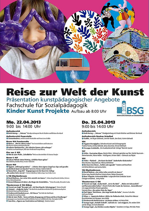 BSG - Reise zur Welt der Kunst - April 2013