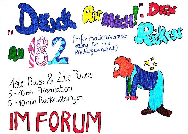 Denk an mich, dein Rücken ! - Eine Aktion der Deutschen Gesetzlichen Unfallversicherung (DGUV) - Februar 2014